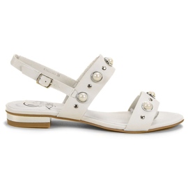 Kylie Comodi sandali flat bianco