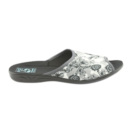 Pantofole da donna Adanex 23981 grigie nero grigio écru