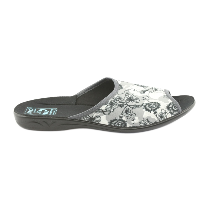 Pantofole da donna Adanex 23981 grigie nero grigio écru