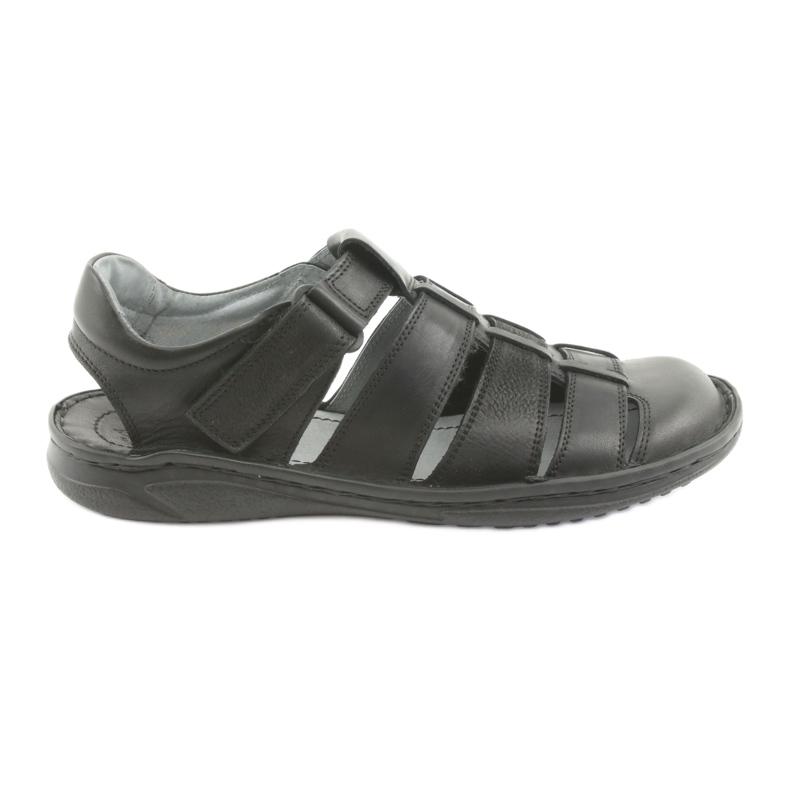 Sandali sportivi da uomo Riko 619 neri nero