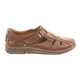 Sandali comfort da uomo Riko 458 marrone