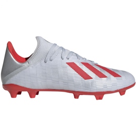 Le scarpe da calcio adidas X 19.3 Fg M F35382 multicolore argento