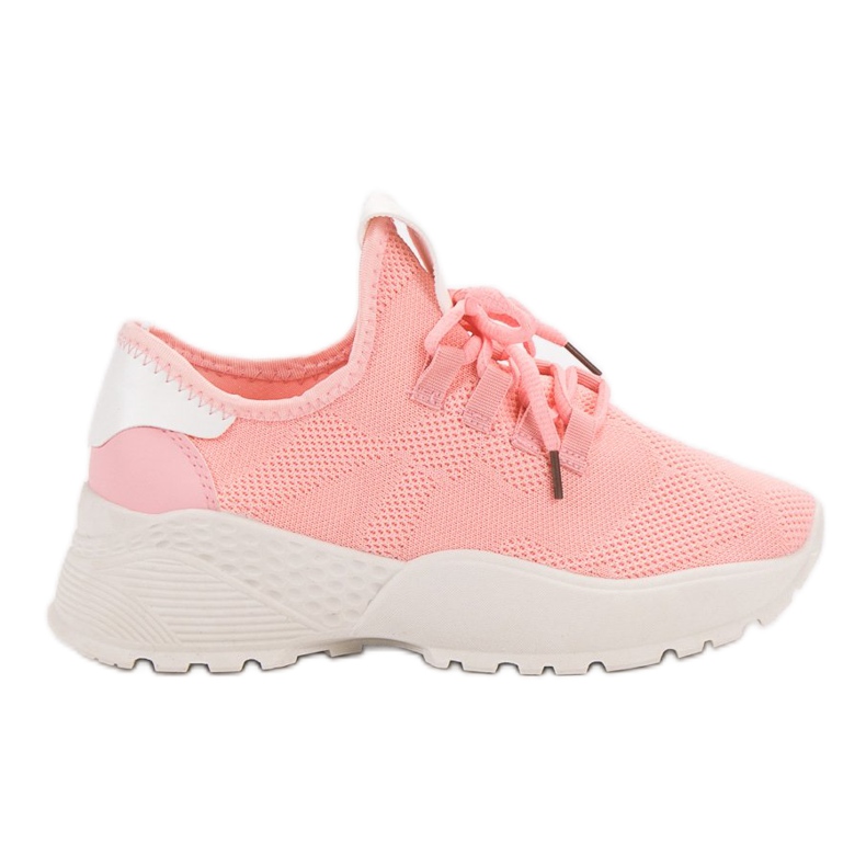 VICES Scarpe sportive in tessuto rosa