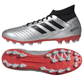 Scarpe da calcio Adidas Predator 19.3 Ag M F99989 multicolore d'argento