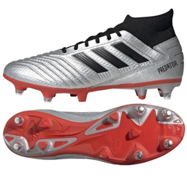 Scarpe da calcio Adidas Predator 19.3 Sg M F99992 multicolore argento