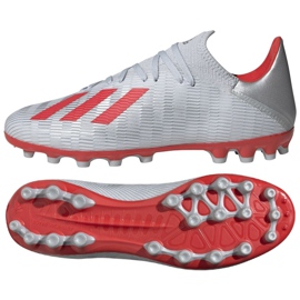 Scarpe da calcio Adidas X 19.3 Ag M F35336 multicolore d'argento