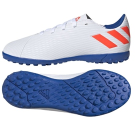 Scarpe da calcio Adidas Nemeziz Messi 19.4 Tf Jr F99929 multicolore bianco