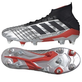 Scarpe da calcio Adidas Predator 19.1 Sg M F99986 multicolore d'argento