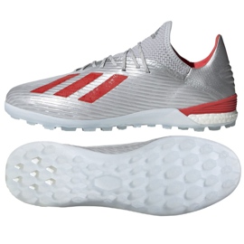 Scarpe da calcio Adidas X 19.1 Tf M G25752 multicolore argento