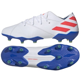 Scarpe da calcio Adidas Nemeziz Messi 19.1 Fg M F34402 bianca bianca