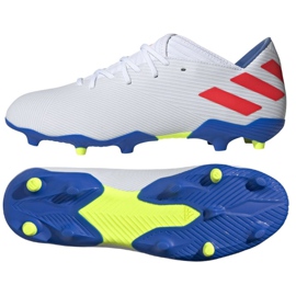 Scarpe da calcio Adidas Nemeziz Messi 19.3 Fg M F34400 bianca bianca