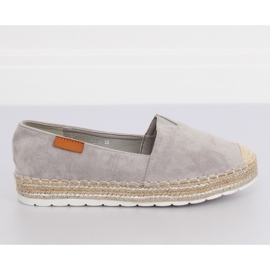 Espadrillas in pelle scamosciata grigia RC-61 Grey II-GAT grigio
