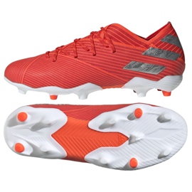 Le scarpe da calcio adidas Nemeziz 19.1 Fg Jr F99955 rosso rosso