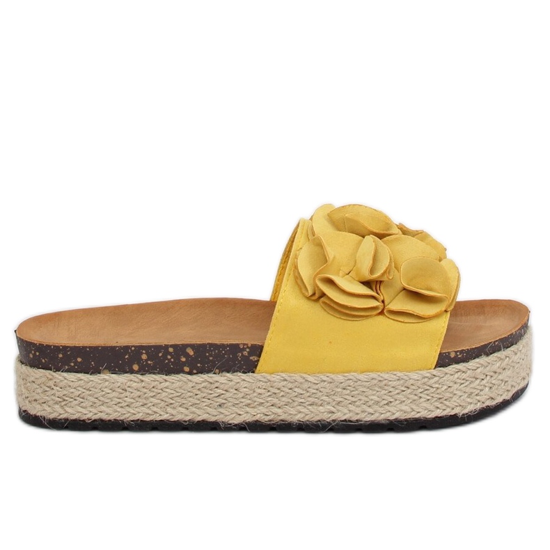 Pantofole espadrillas gialle N-35 Giallo