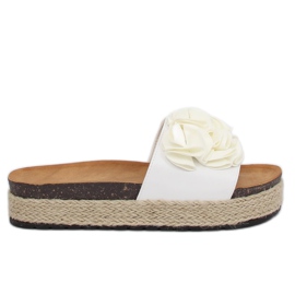 Pantofole espadrillas bianche N-35 White bianca