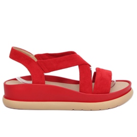 Sandali rossi da donna G-199 Red rosso