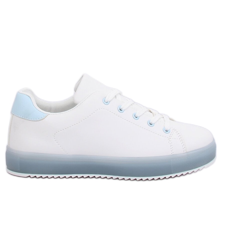 Sneakers da donna bianche e blu 9118 Blue bianca
