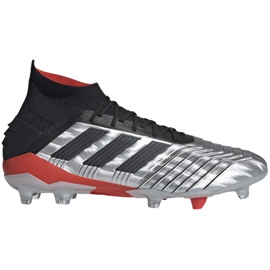 Scarpe da calcio Adidas Predator 19.1 Fg M F35607 grigio d'argento