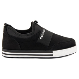 SHELOVET Scarpe da ginnastica senza lacci nero