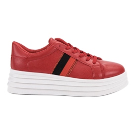 SHELOVET Scarpe sportive rosse rosso