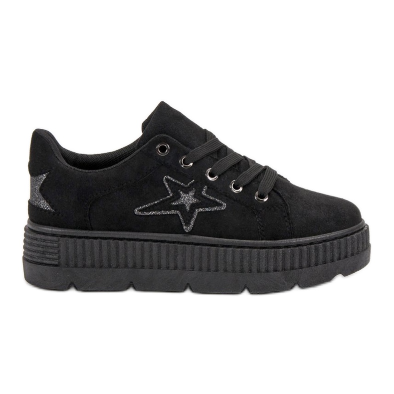SHELOVET Creeper in pelle scamosciata nero