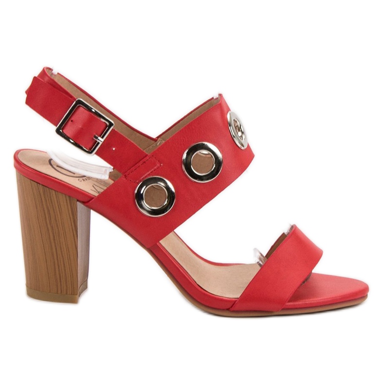 Kylie Sandali rossi con tacco alto rosso