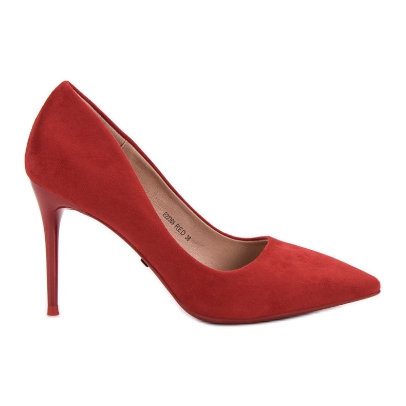 Jumex Tacchi in pelle scamosciata rosso