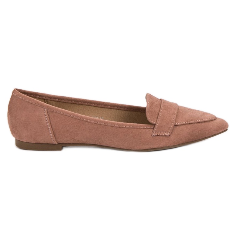 Super Me Ballerina In Pelle Scamosciata In Spitz rosa