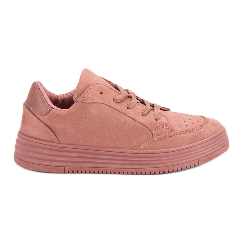 SDS Scarpe sportive in pelle scamosciata rosa