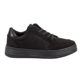 SDS Scarpe sportive in pelle scamosciata nero