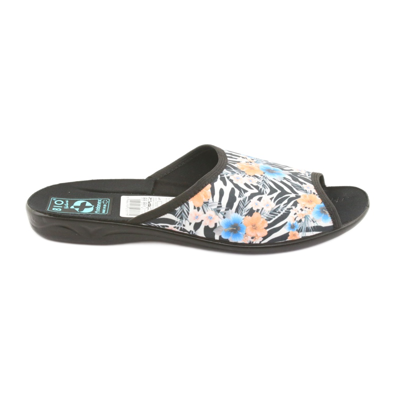 Pantofole donna zebra Adanex 23877 bianca nero blu arancia