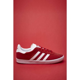 Adidas Gazelle J 543 Scarlet Calzature oro bianco metallizzato rosso