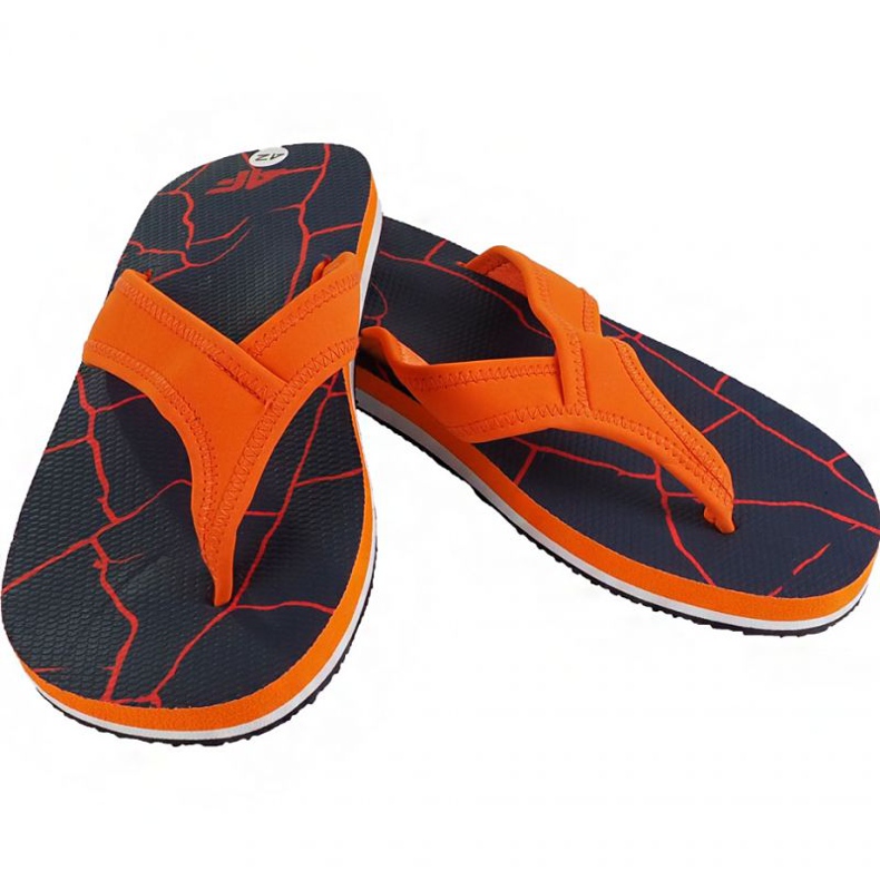 Pantofole 4F M H4L19 KLM004 30S blu navy scuro arancia
