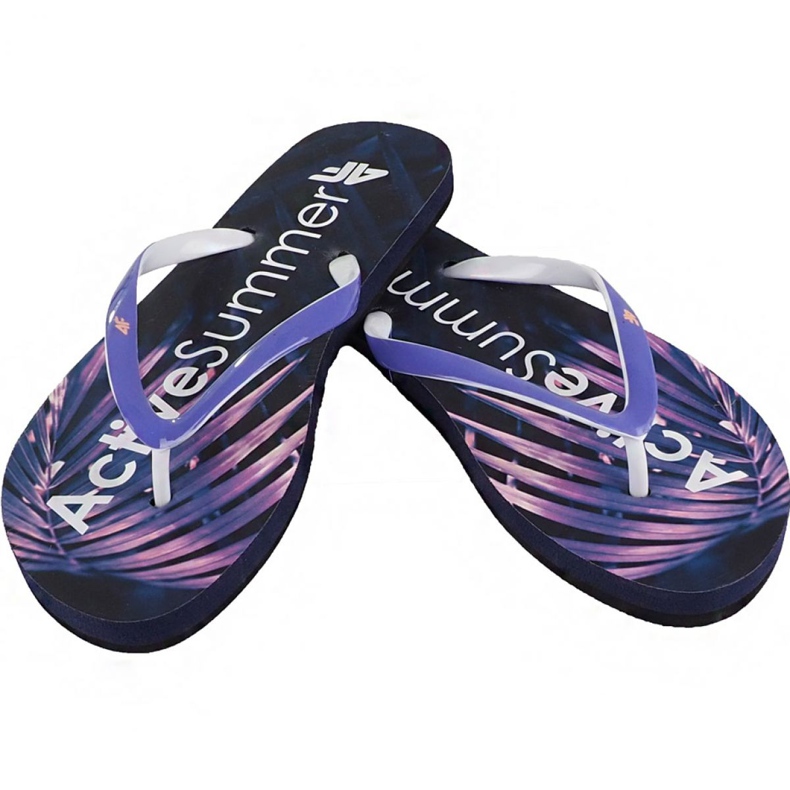Pantofole 4f W H4L19-KLD004 30S blu navy scuro multicolore