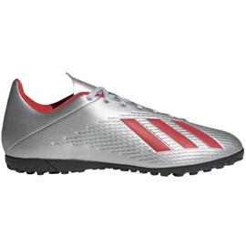 Scarpe da calcio Adidas X 19.4 Tf M F35344 multicolore d'argento
