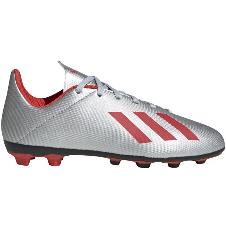 Scarpe da calcio Adidas X 19.4 FxG Jr F35362 multicolore d'argento