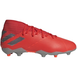 Scarpe da calcio Adidas Nemeziz 19.3 Fg Jr F99951 rosso rosso