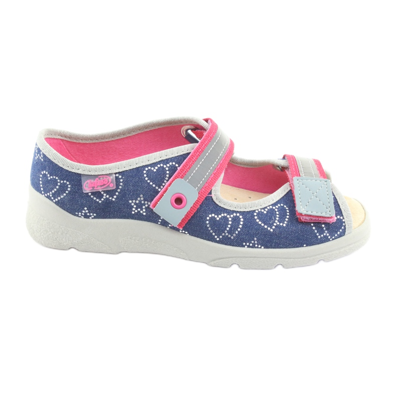 Scarpe per bambini Befado 869Y134 grigio rosa blu navy