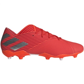 Scarpe da calcio Adidas Nemeziz 19.2 Fg M F34385 rosso rosso