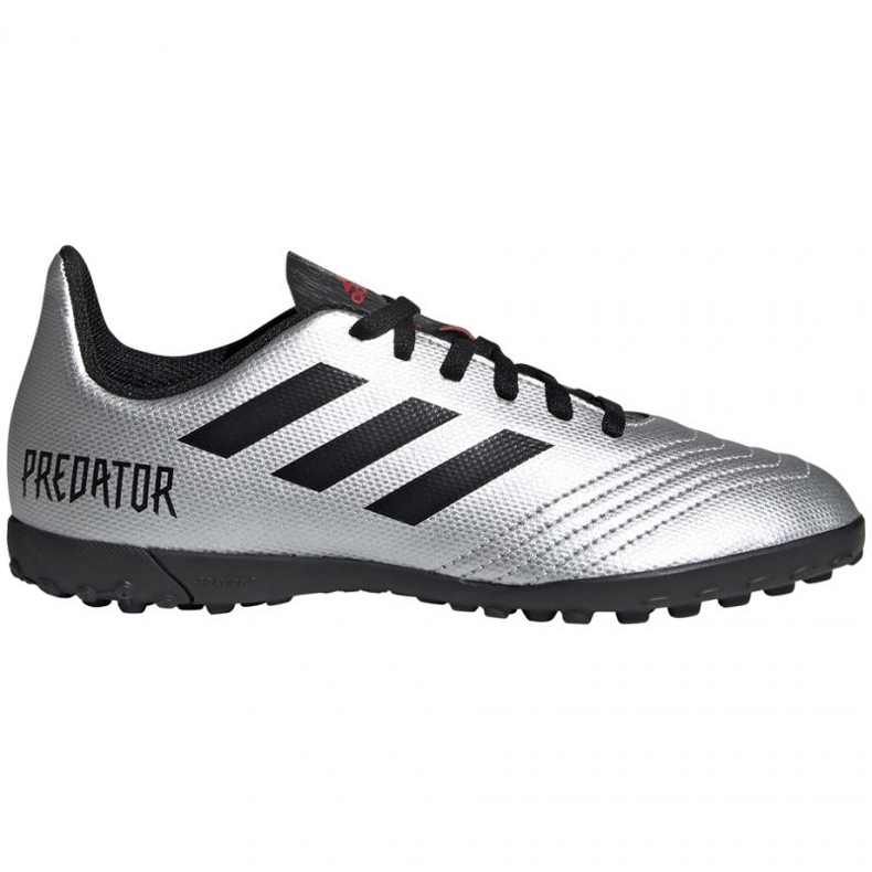 Scarpe da calcio Adidas Predator 19.4 Tf Jr G25825 multicolore argento