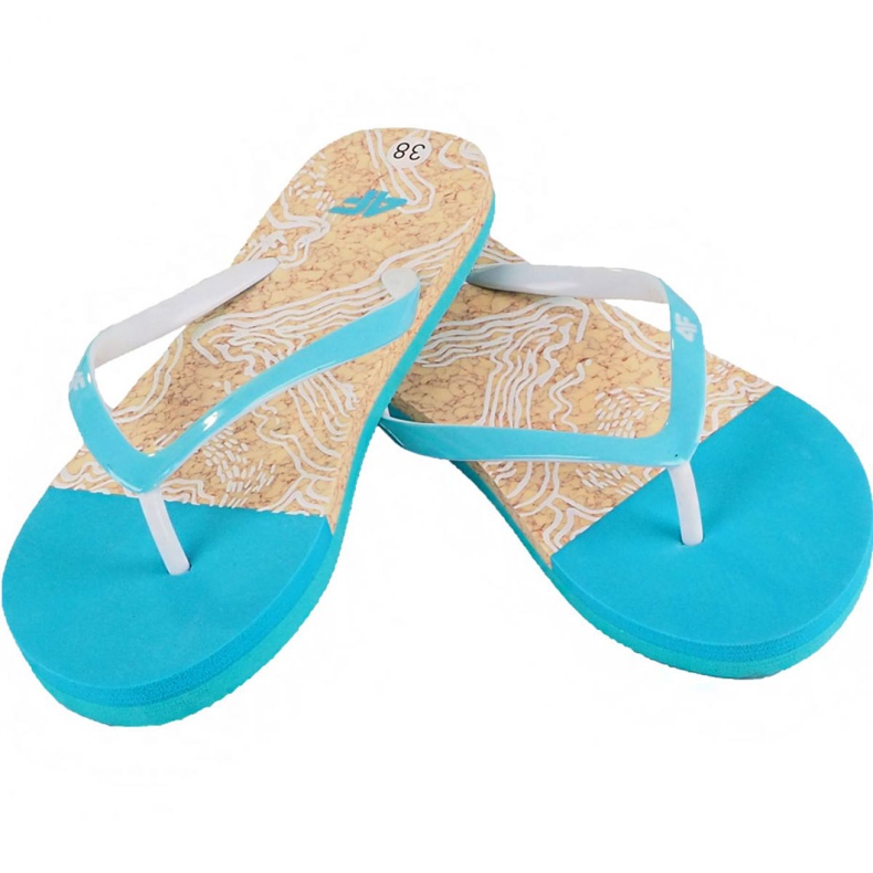Pantofole 4f W H4L19-KLD003 34S azzurro blu