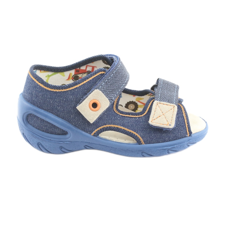 Scarpe per bambini Befado pu 065P126 marrone blu navy