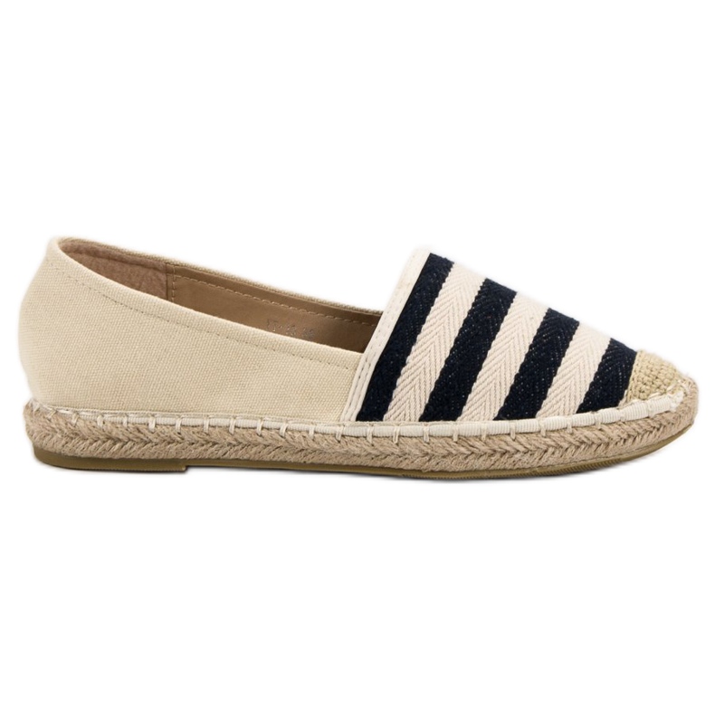 BELLAMILA Espadrillas a righe marrone