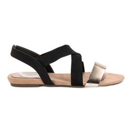 Evento Sandali slip-on con elastico nero