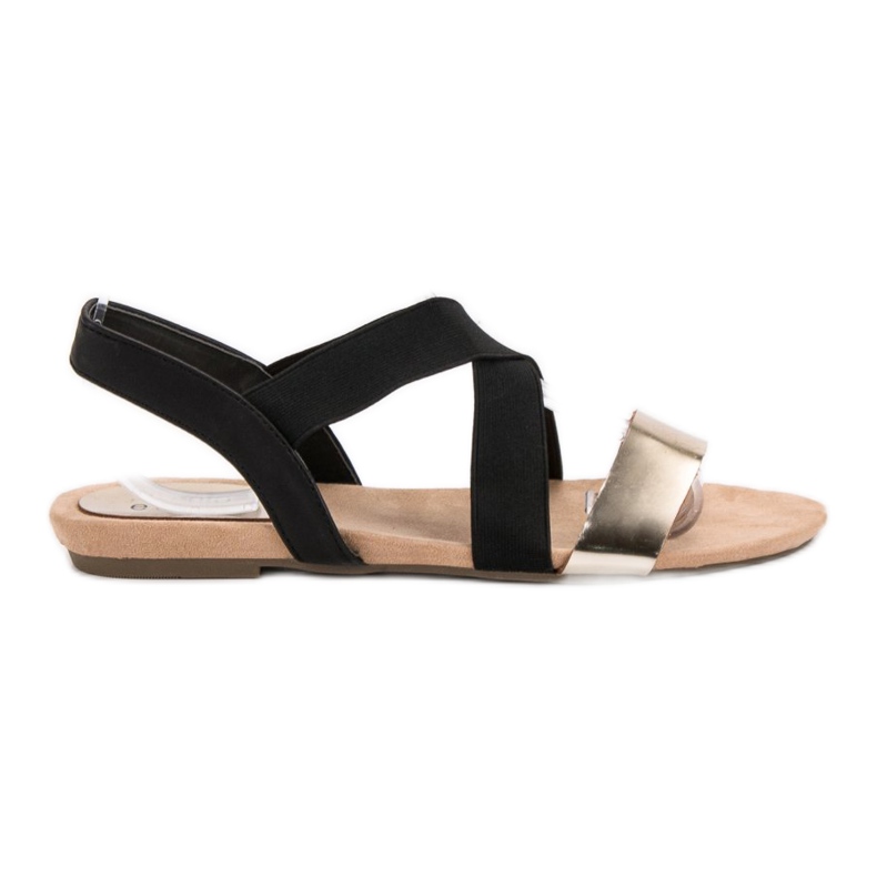 Evento Sandali slip-on con elastico nero