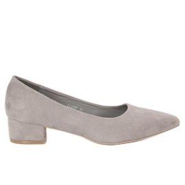 Grigio Décolleté tacco basso grigio CC205P Grigio
