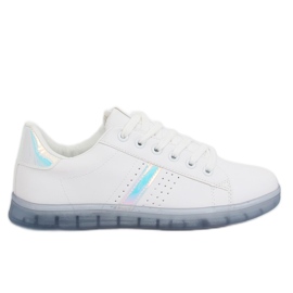 Sneakers da donna bianche e blu 2B9XX923 WHITE / BLUE bianca