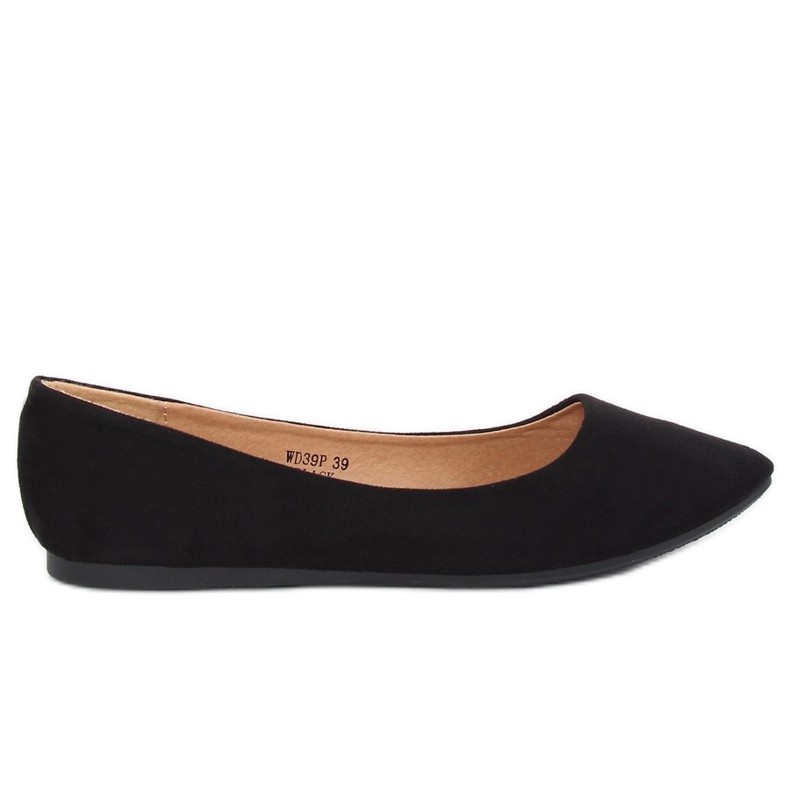 Ballerine punta mandorla nere WD39P Black nero