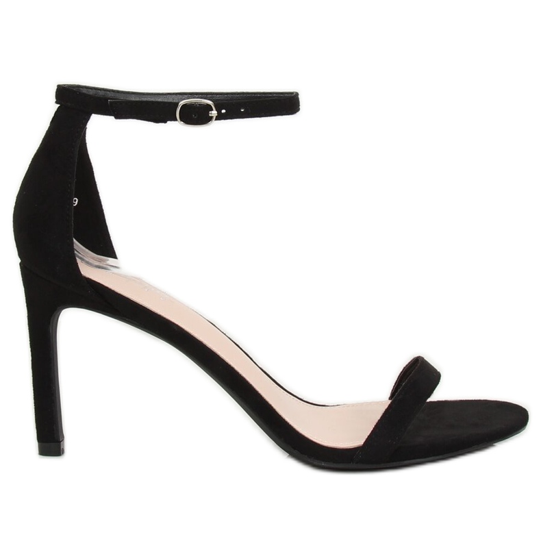 Sandali neri su tacco alto NF-31P Black nero