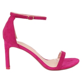 Sandali fucsia su tacco alto NF-31P Fuchsia rosa